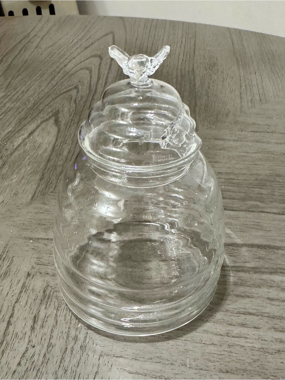 Clear Glass Honey Jar with Lid